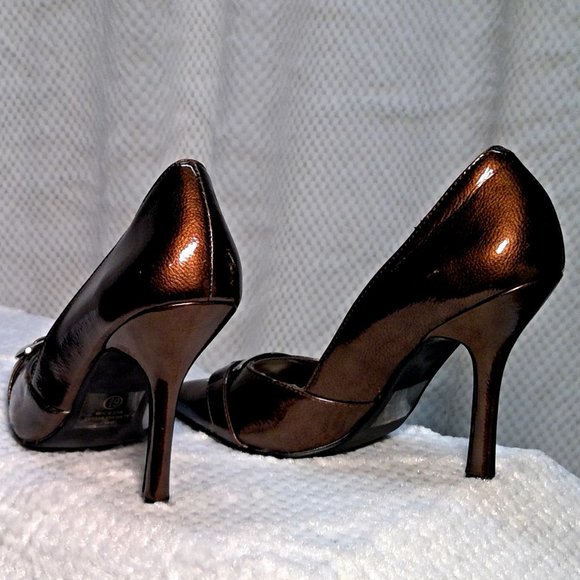 Brown Patent Delicious Heels - Picture 5 of 8